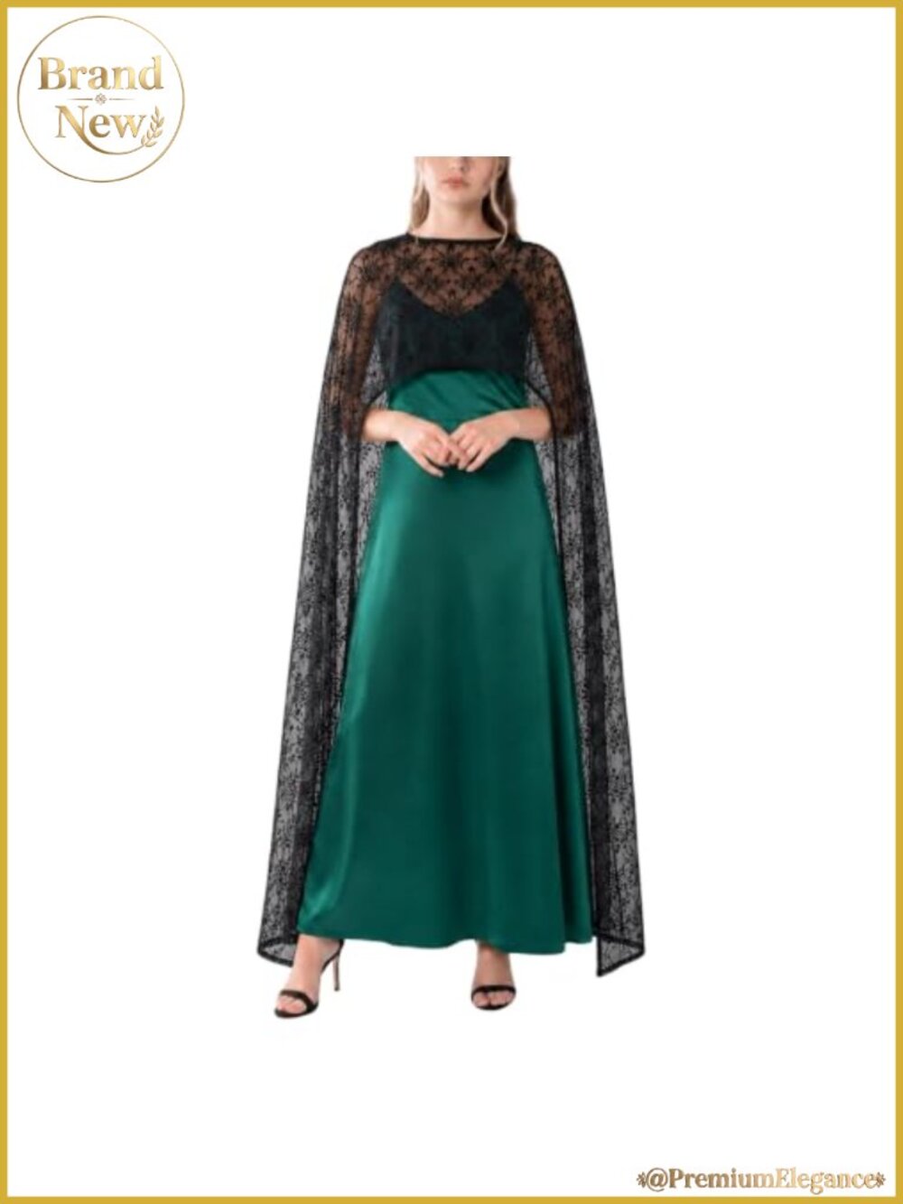 Sheer Chiffon Cape Long Shawl Wrap for Evening Dress Wedding
